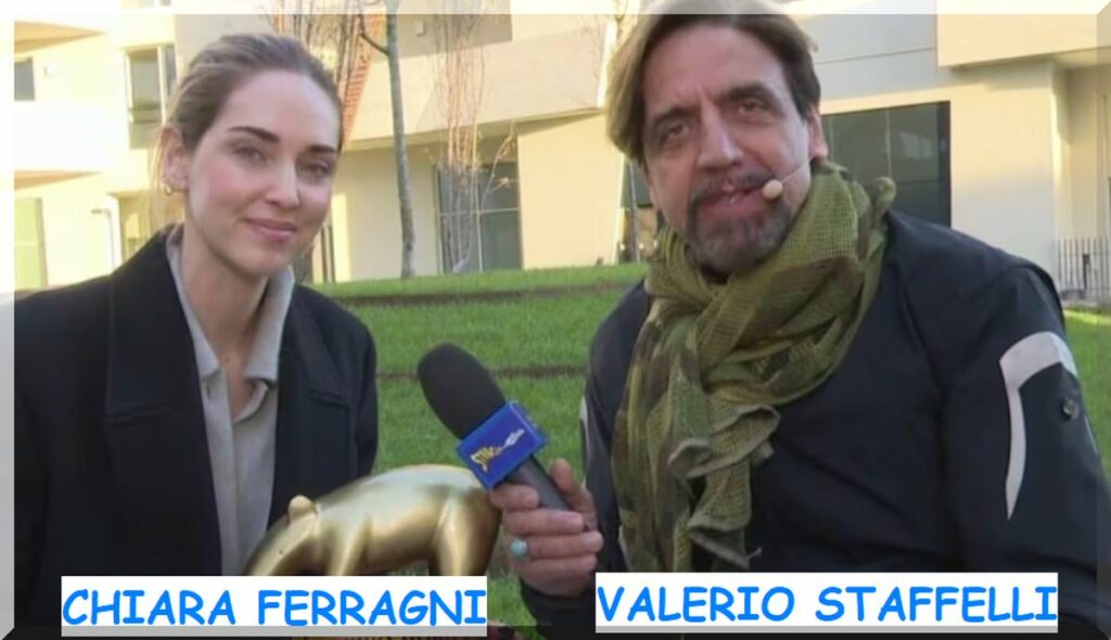 Chiara Ferragni e Valerio Staffelli